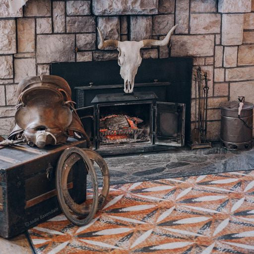 Terra Cotta Plumas Mesa Area Room Room Decor - Your Western Decor