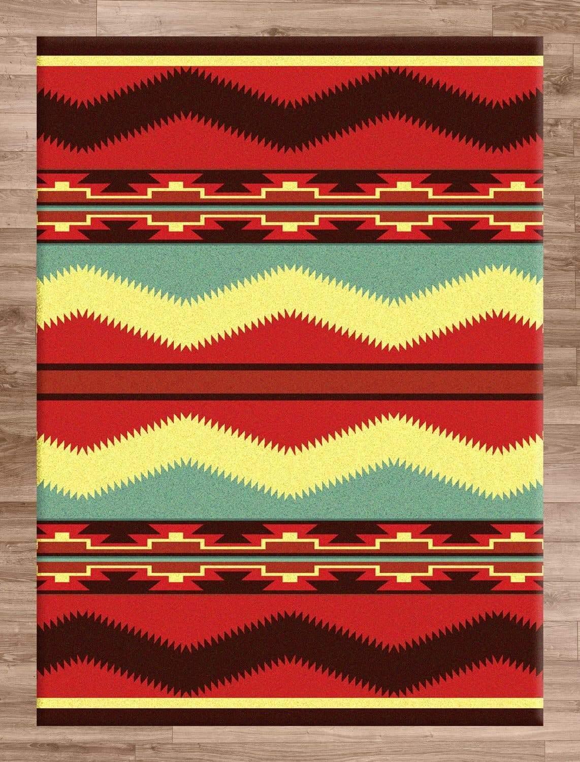 Scout Fiesta Colorful Area Rug - Made in the USA - Your Western Decor, LLC