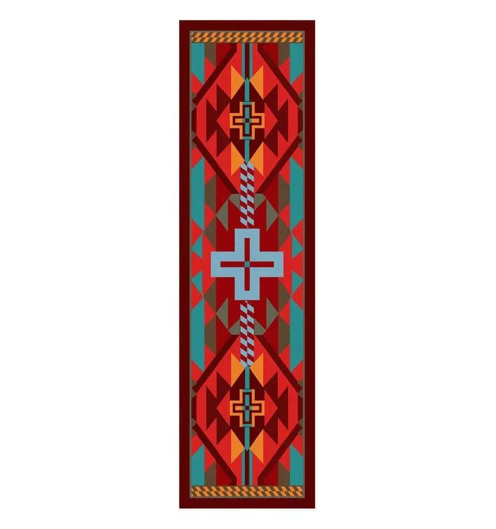 Rustic Cross Southwest Floor Runner - Sunset - Made in the USA - Your Western Decor