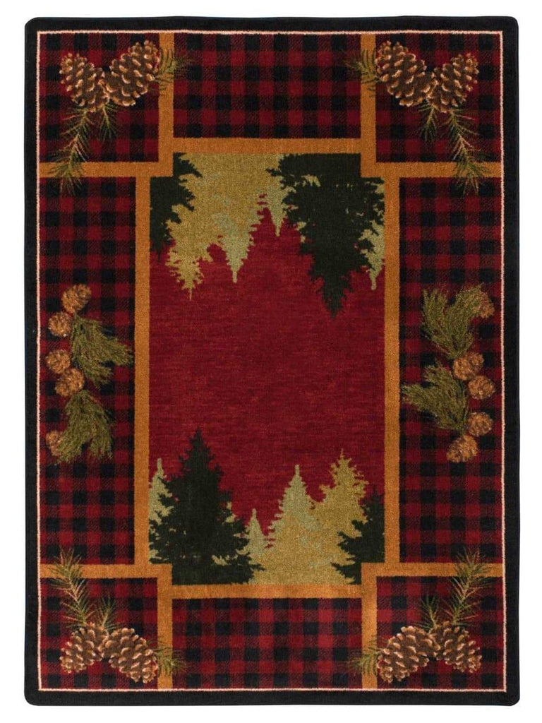 Plaid Woodsman Area Rugs - Made in the USA - Your Western Decor