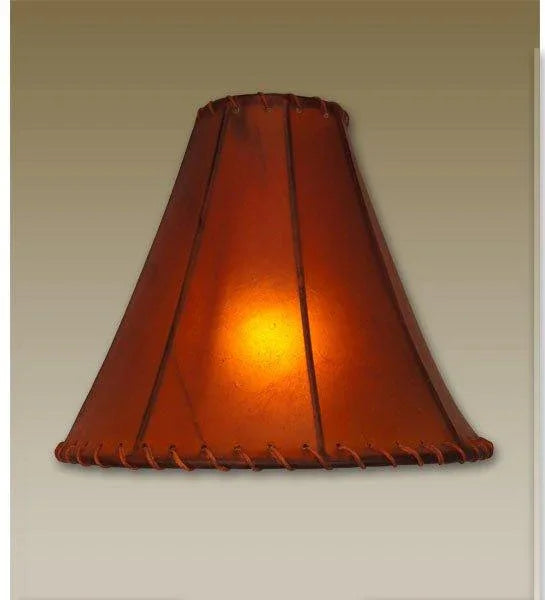 14" Pyramid Raw Hide Lamp Shade - Your Western Decor