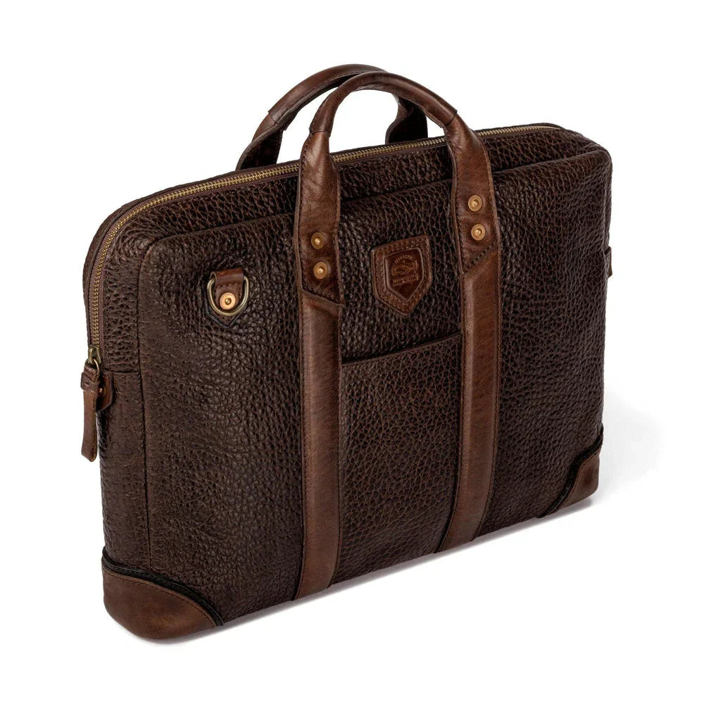Pebble leather attache bag - Your Western Decor