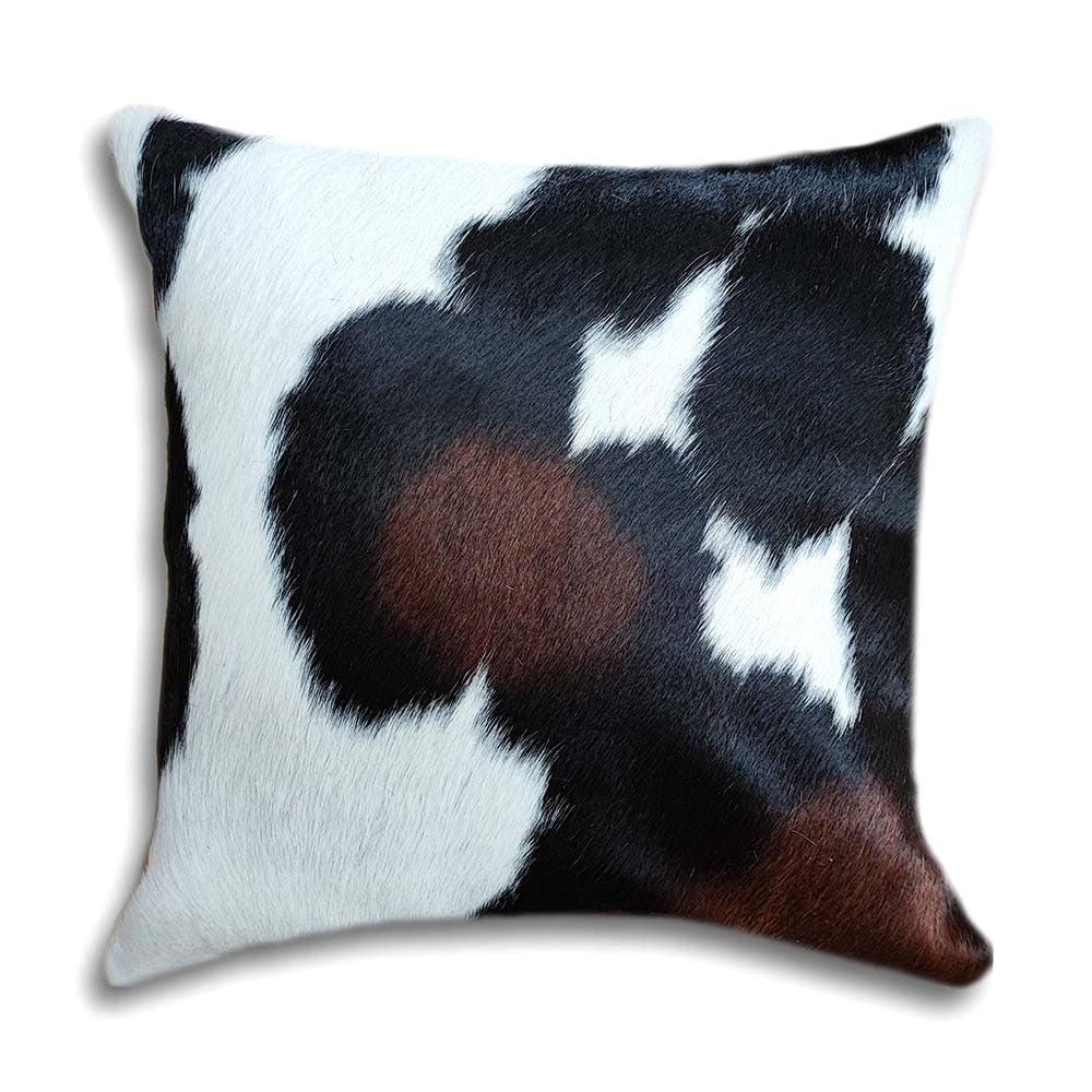 Black/Brown & White Cowhide Pillows Special - Authentic Cowhide - 20" x 20" - Your Western Decor
