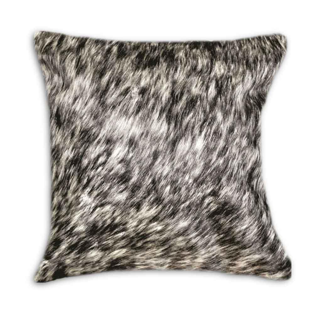 Peppered Cowhide Accent Pillow Covers - Authentic Cowhide - Black & White Salt & Pepper - Your Western Decor
