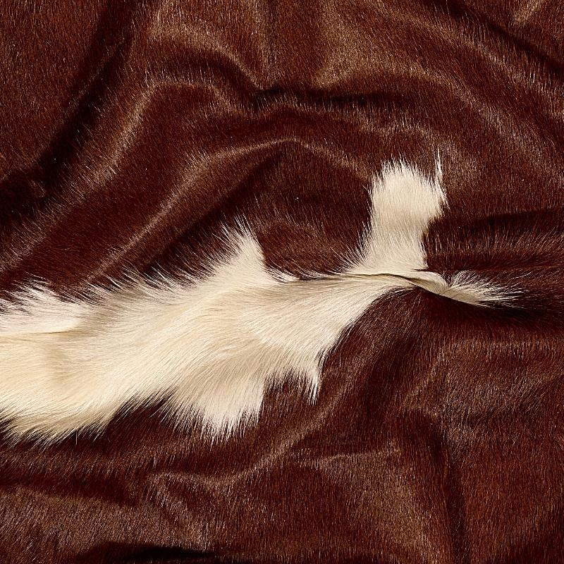 Brown White Regular Cowhide Rug white spine - Your Western Decor