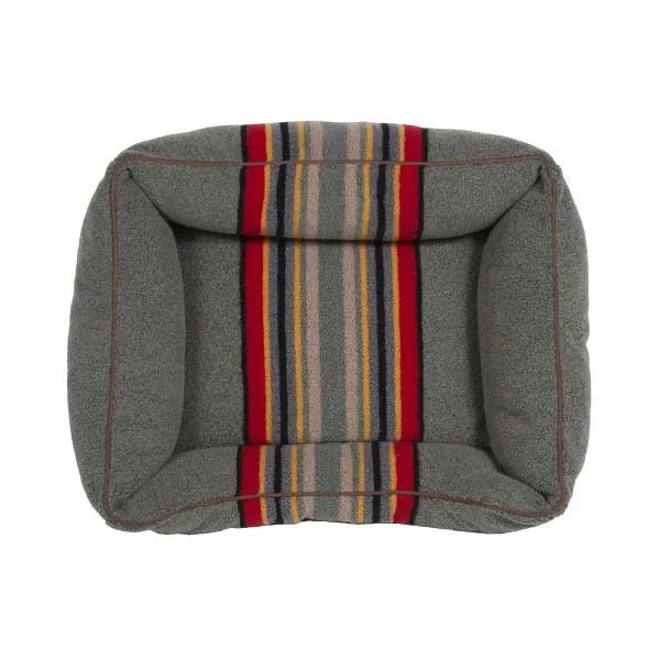 Pendleton Camp Heather Green Bolster Dog Bed - Your Western Decor