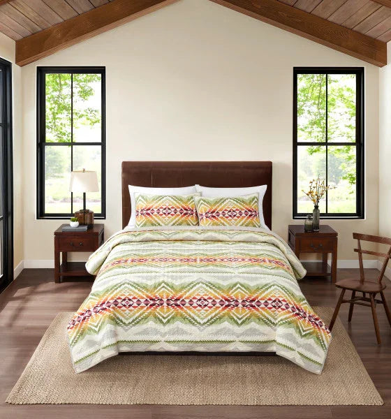 Cascadia Coverlet Set - Nature colors - Patterned - Your Western Decor
