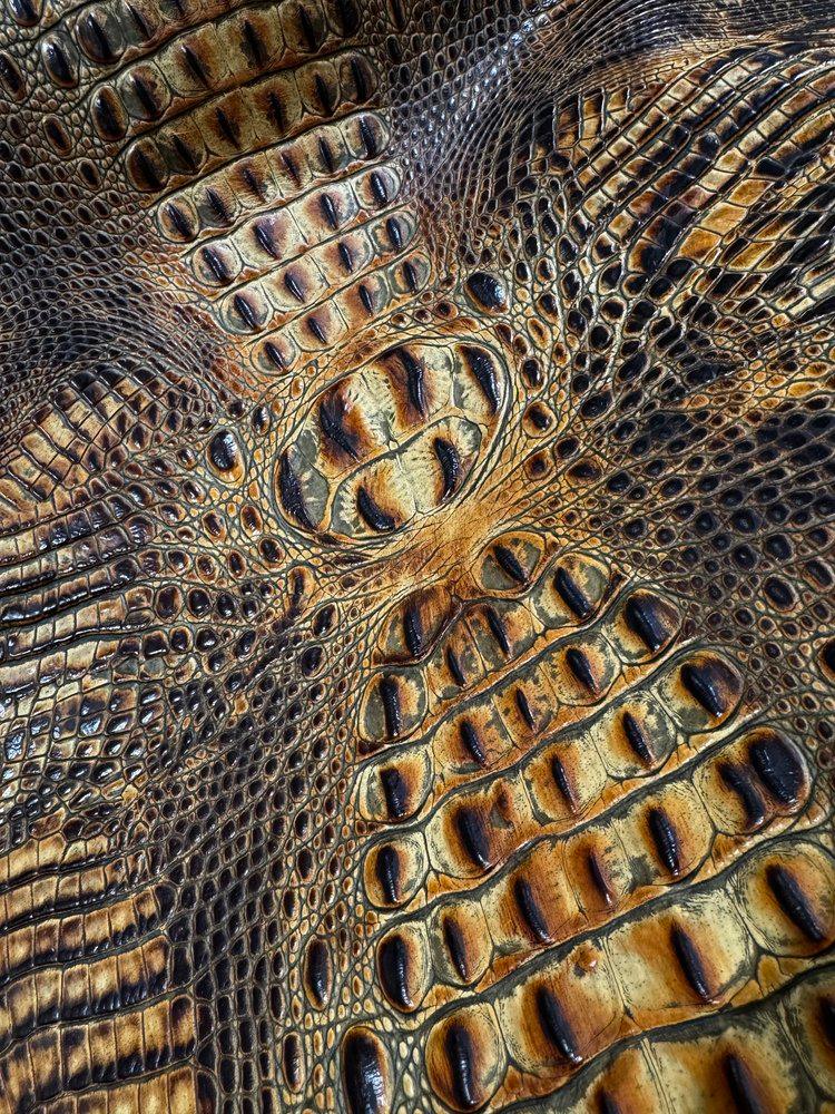 Croc Savannah embossed leather - Your Western Decor