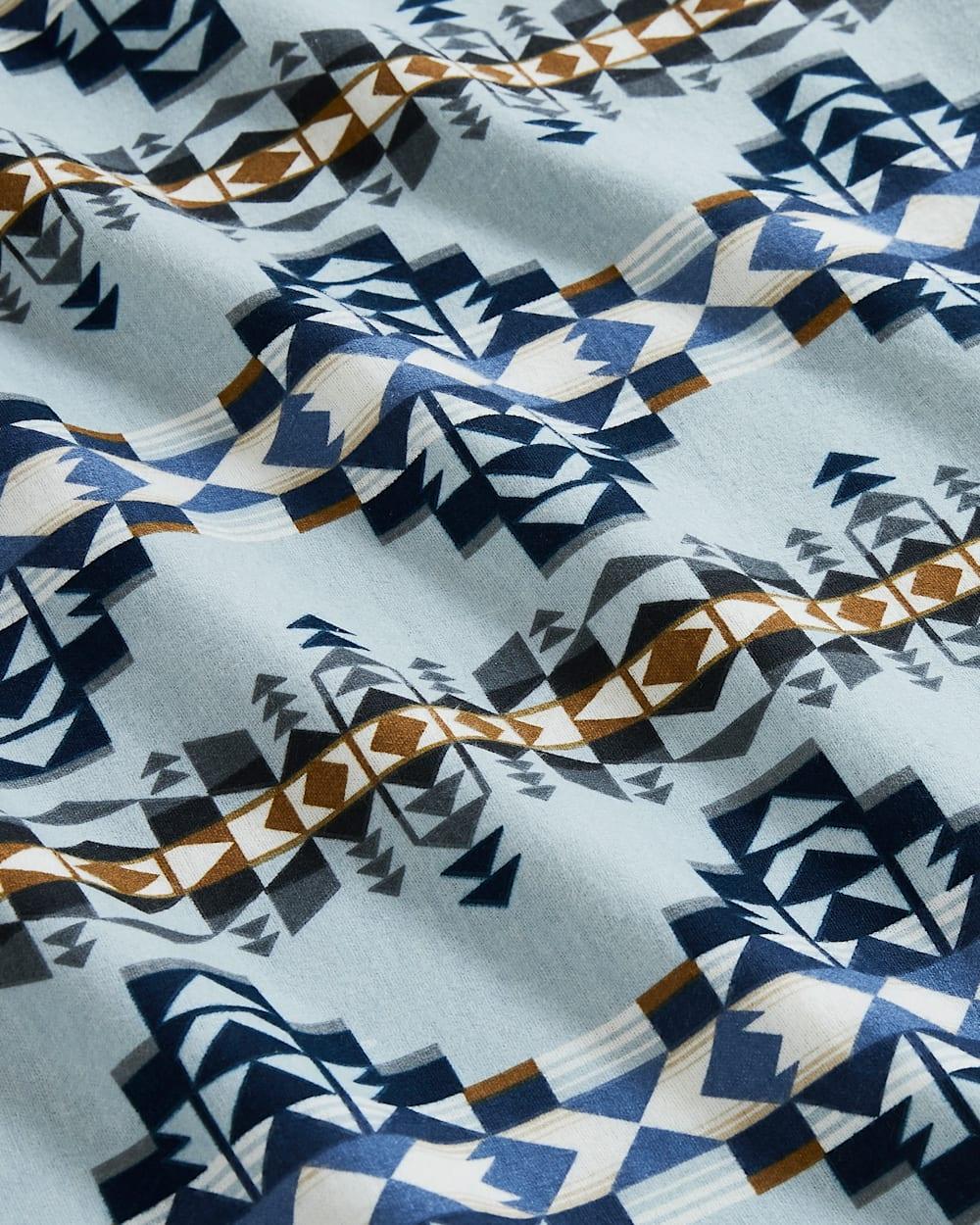 Desert Dawn Sheet Set - Geometric design - Blue & Tan design - cotton - Your Western Decor