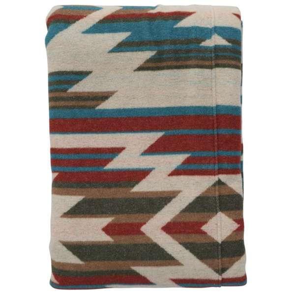 Desert Horizon Luxury Bedspread - Blue, Red, Tan & Browns - Aztec Design - Your Western Decor