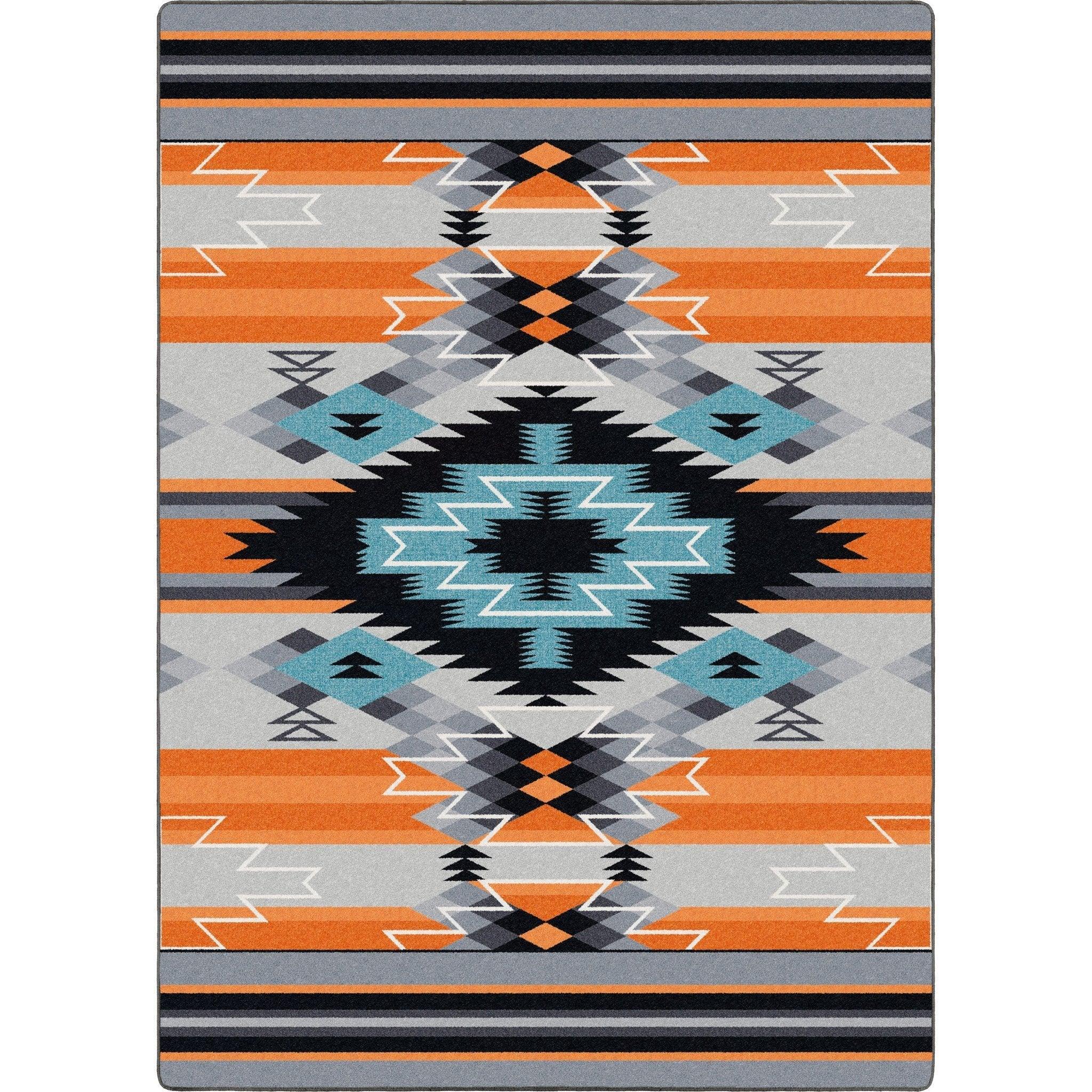 Fire Radio Waves Rug Collection 8x11 - Your Western Decor
