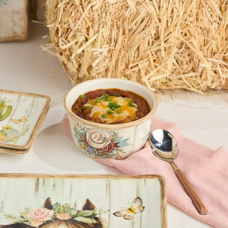 Floral Farm Ice Cream Bowl - Chili Bowl - Your Western Decor