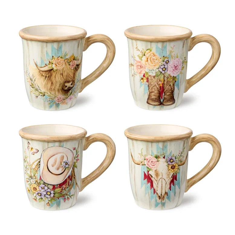 Floral Farm Mug Set - Florals - Variety Design - Your Western Decor