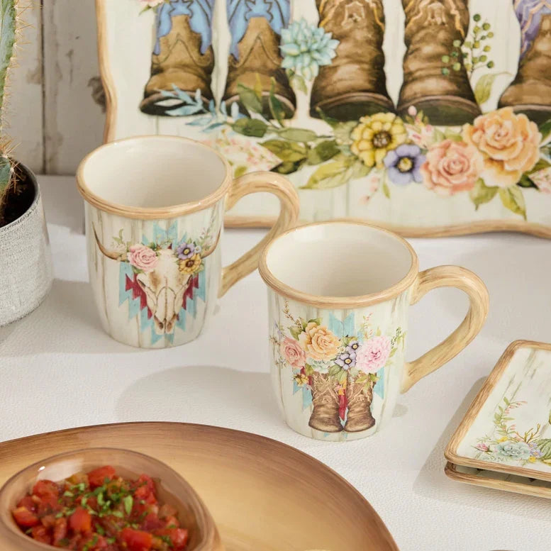 Floral Farm Mugs - Western with flowers - Your Western Decor