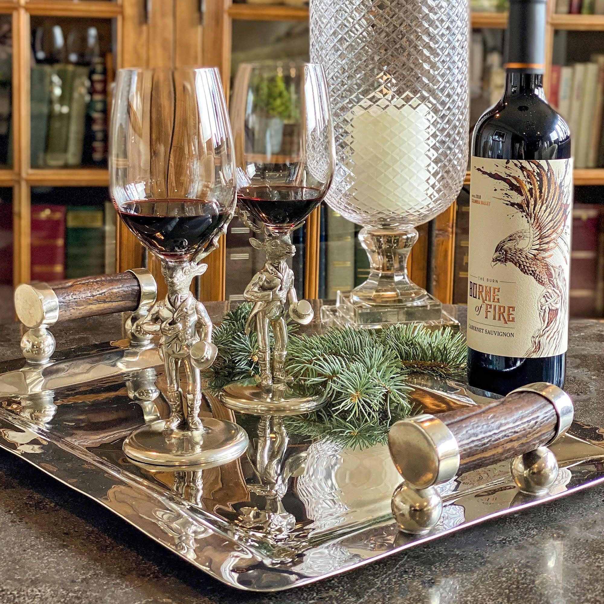Gentleman Elk Wine Glass - Your Western Decor