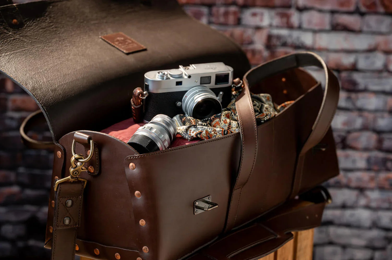 Luxury Handmade Dark Brown Leather Tradesman Bag - Your Western Decor