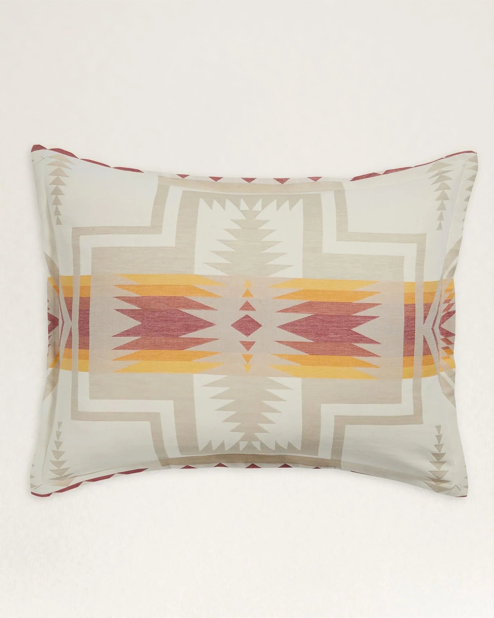 Harding Ivory Duvet Cover Set - Pendleton Harding - Ivory & Red - Pillow Shams - Cotton - Your Western Decor