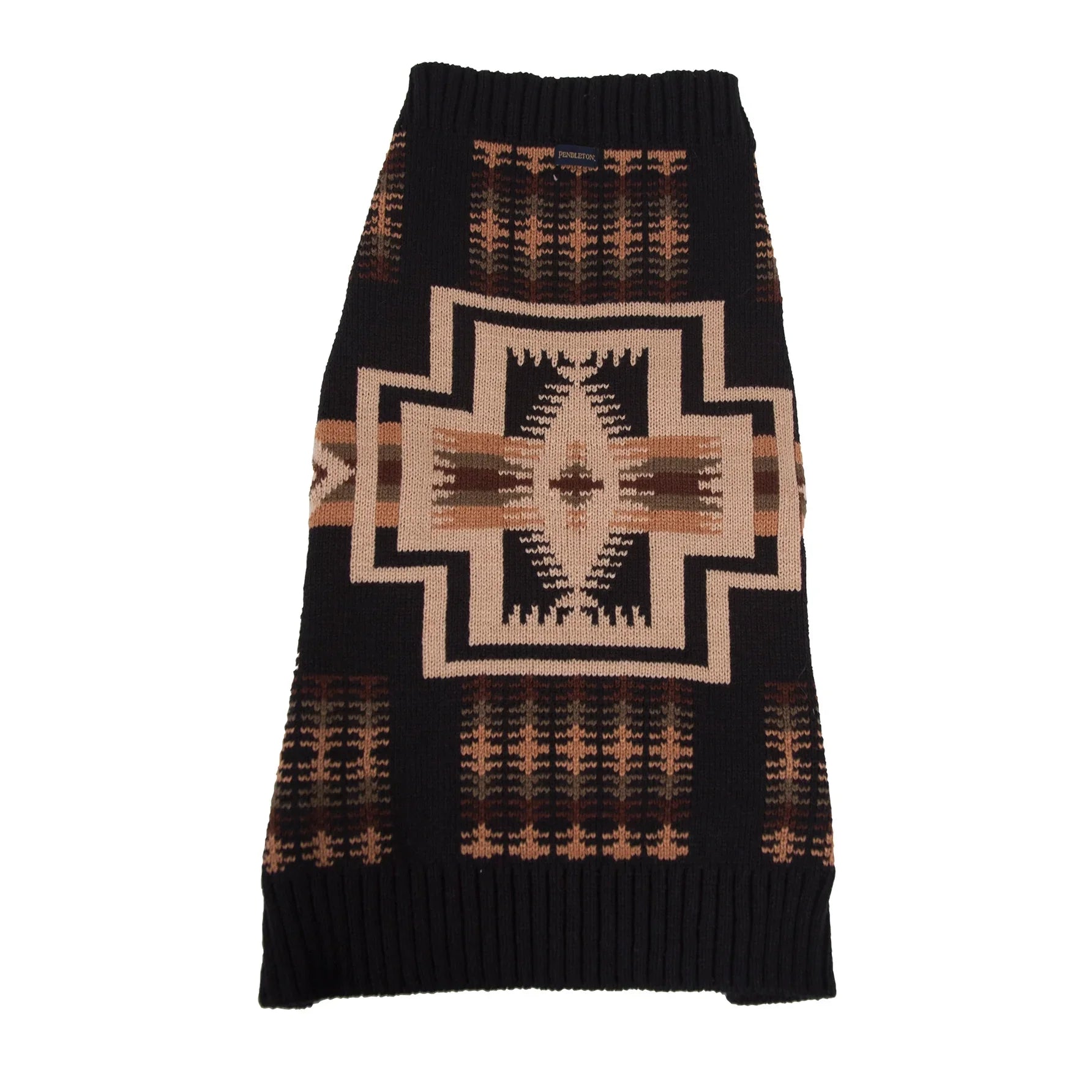 Harding Pet Sweater - Pendleton Harding Pattern - Black, browns & tan - Your Western Decor