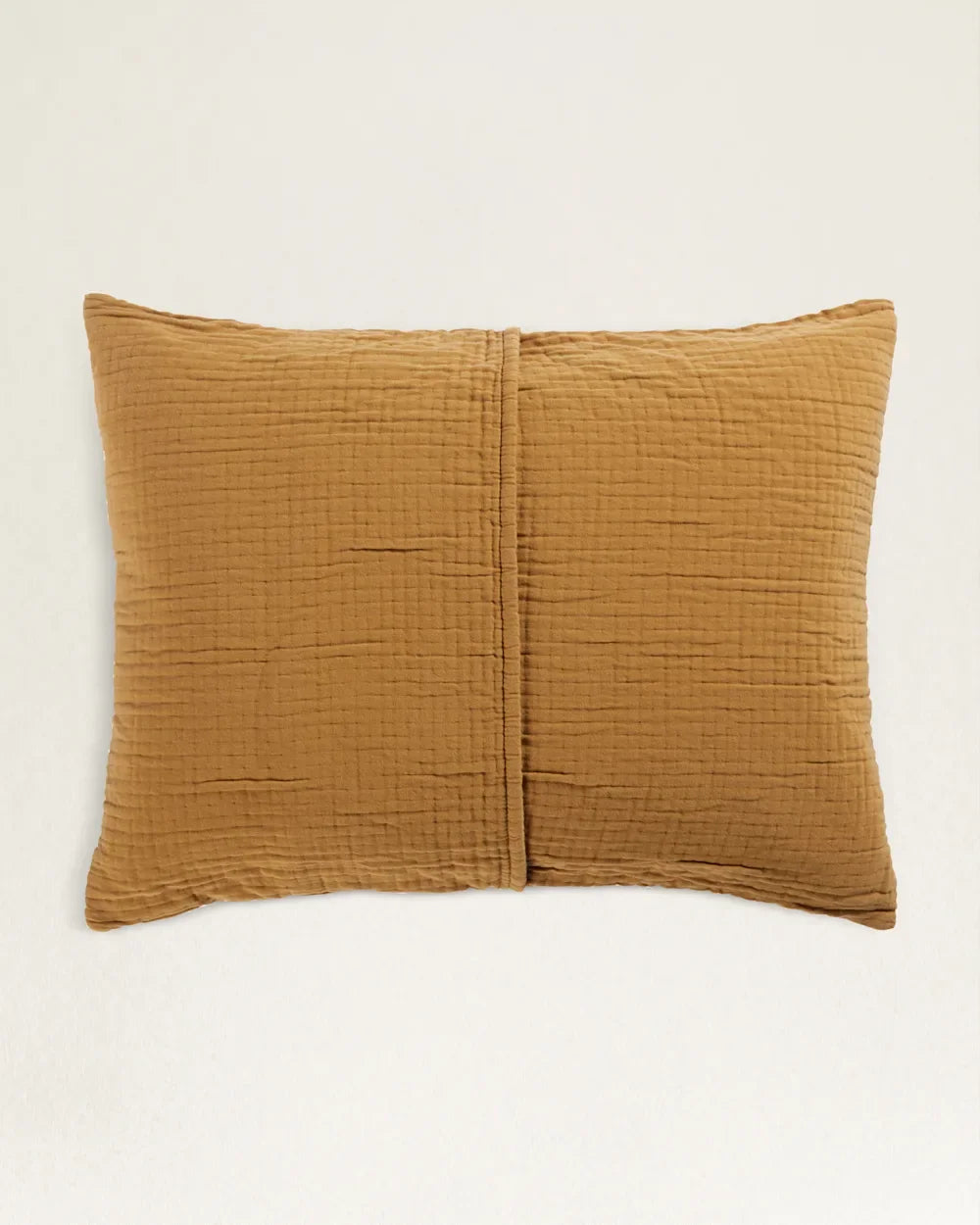 Harding Star Matelasse Sham - Mustard Yellow back with half fold - Pendleton Harding Pattern - Your Western Decor