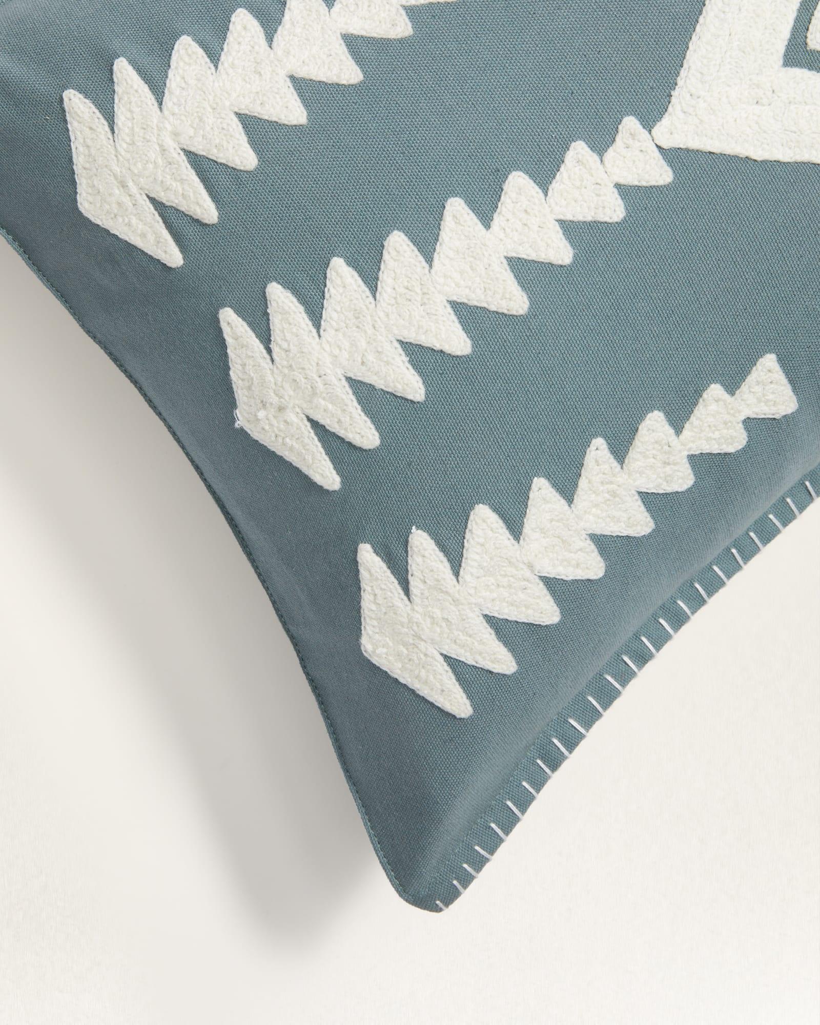 Harding Embroidered Oblong Pillow -Slate - Pendleton Harding Pattern - Your Western Decor