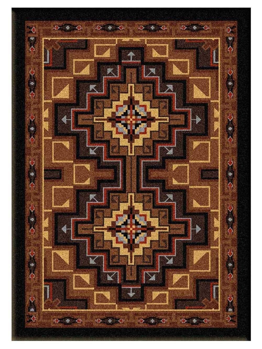 Modern Southwestern High Rez Earth Area Rug made in the USA - Your Western Decor