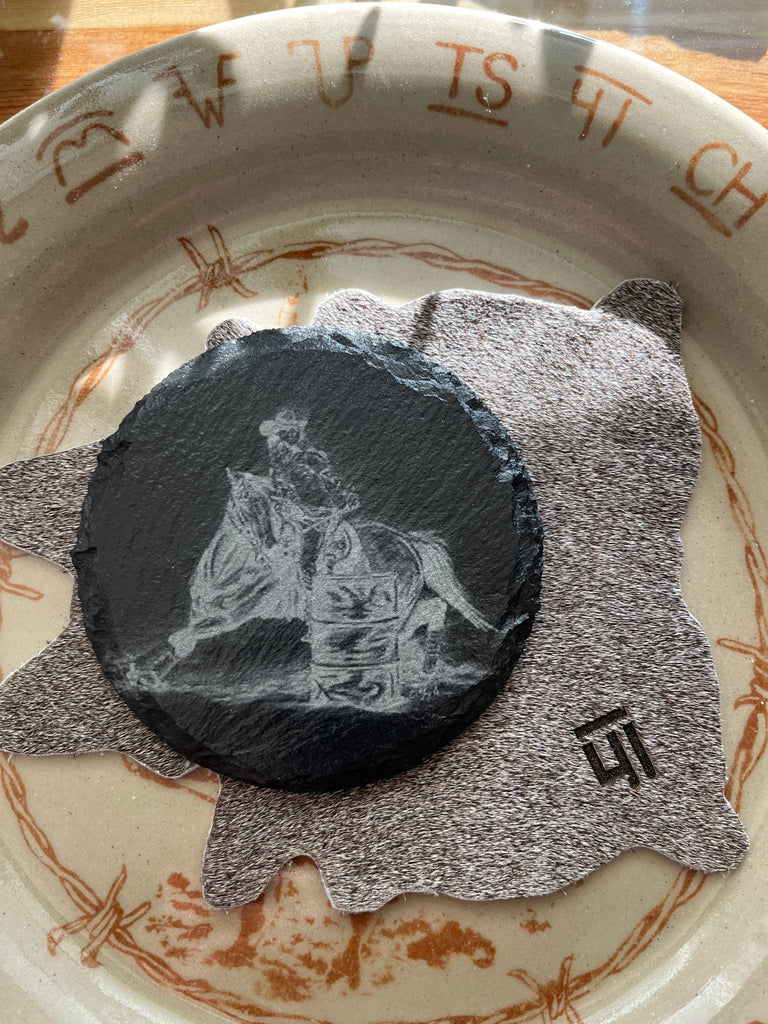 Custom western coasters made to order in the USA by Your Western Decor