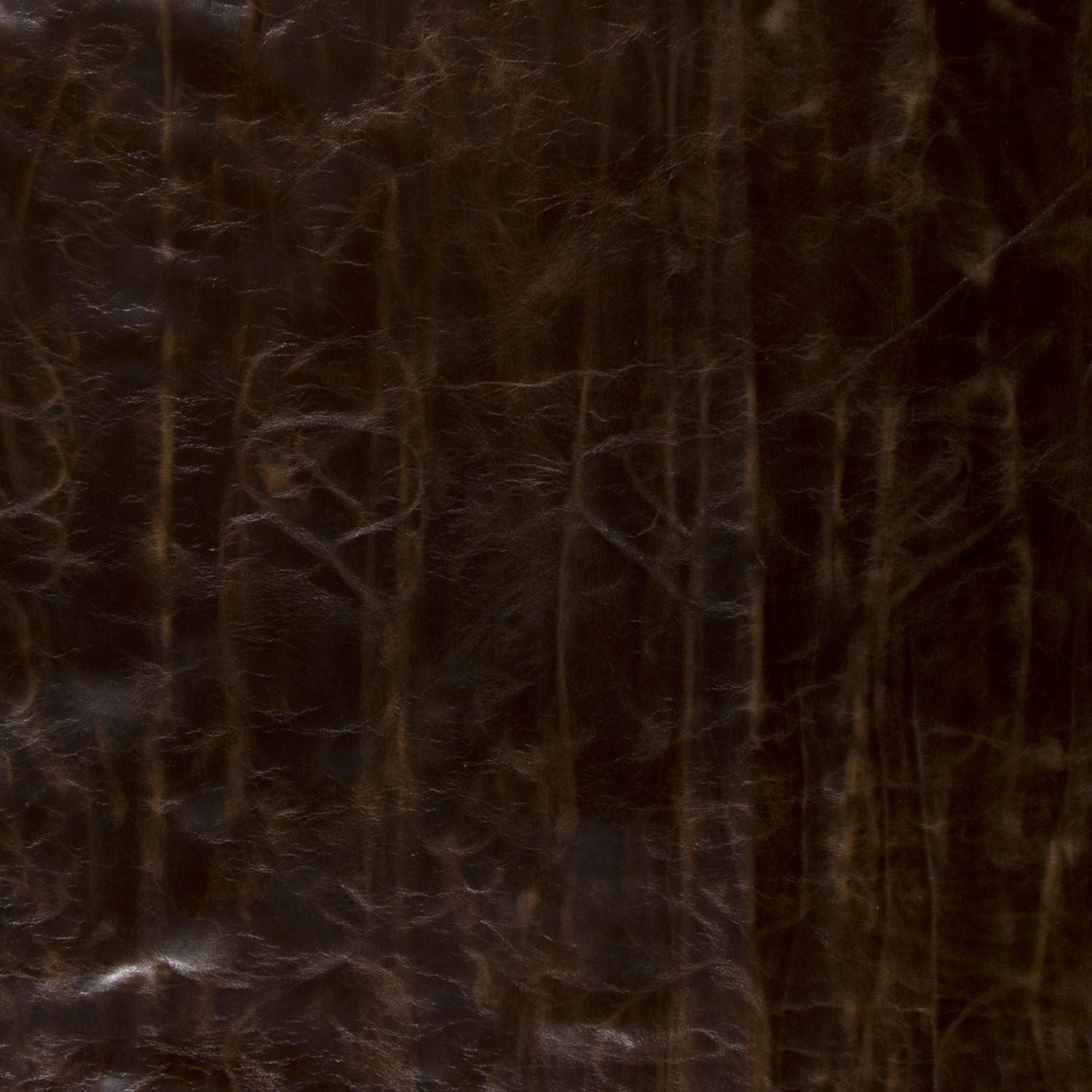 Detail of Longhorn Legacy Ottoman leather upholstery