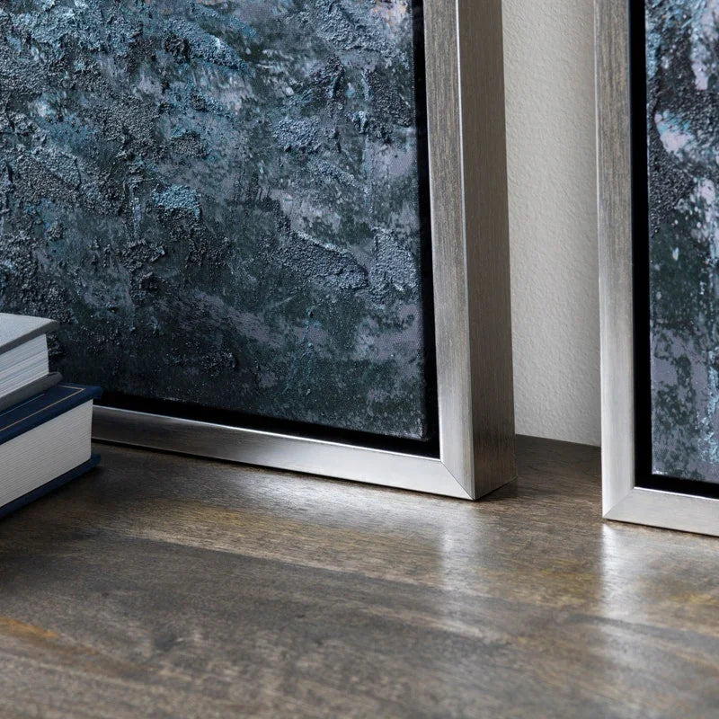 Land For Days 3-Piece Artwork - Pine Tree Landscape - Blues, White, Greys & Tans - Metal Frame - Your Western Decor