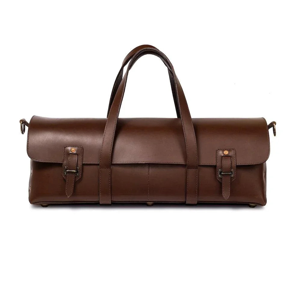 Luxury Handmade Dark Brown Leather Tradesman Bag - Your Western Decor