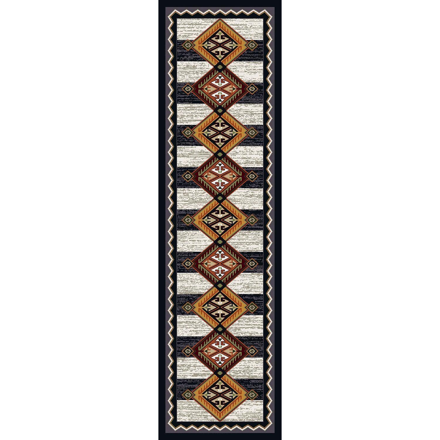 American made Lineage Rug in Black & White - Your Western Decor