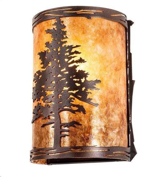 Mahogany Bronze Tamarack Wall Sconce Made in the USA - Your Western Decor