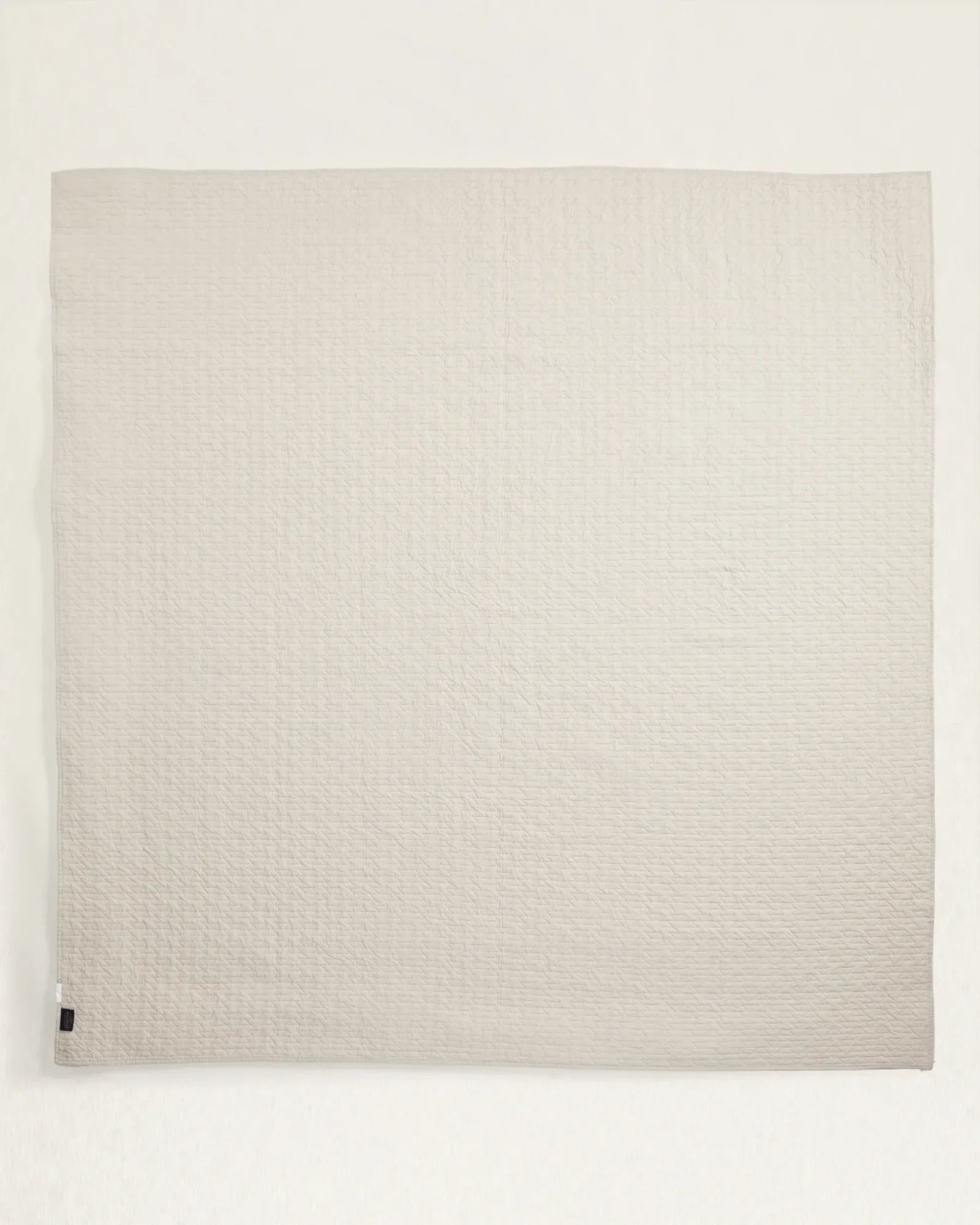 Medicine Bow Quilt Set - Geometric Pattern - Blues, Peach & Ivory - Solid Ivory reverse - Your Western Decor