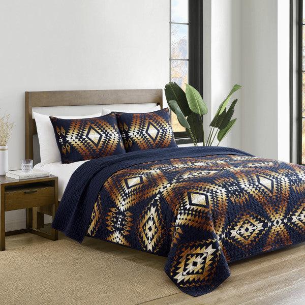 Mission Trails Sky Captain Coverlet Set - 100% cotton - Your Western Decor