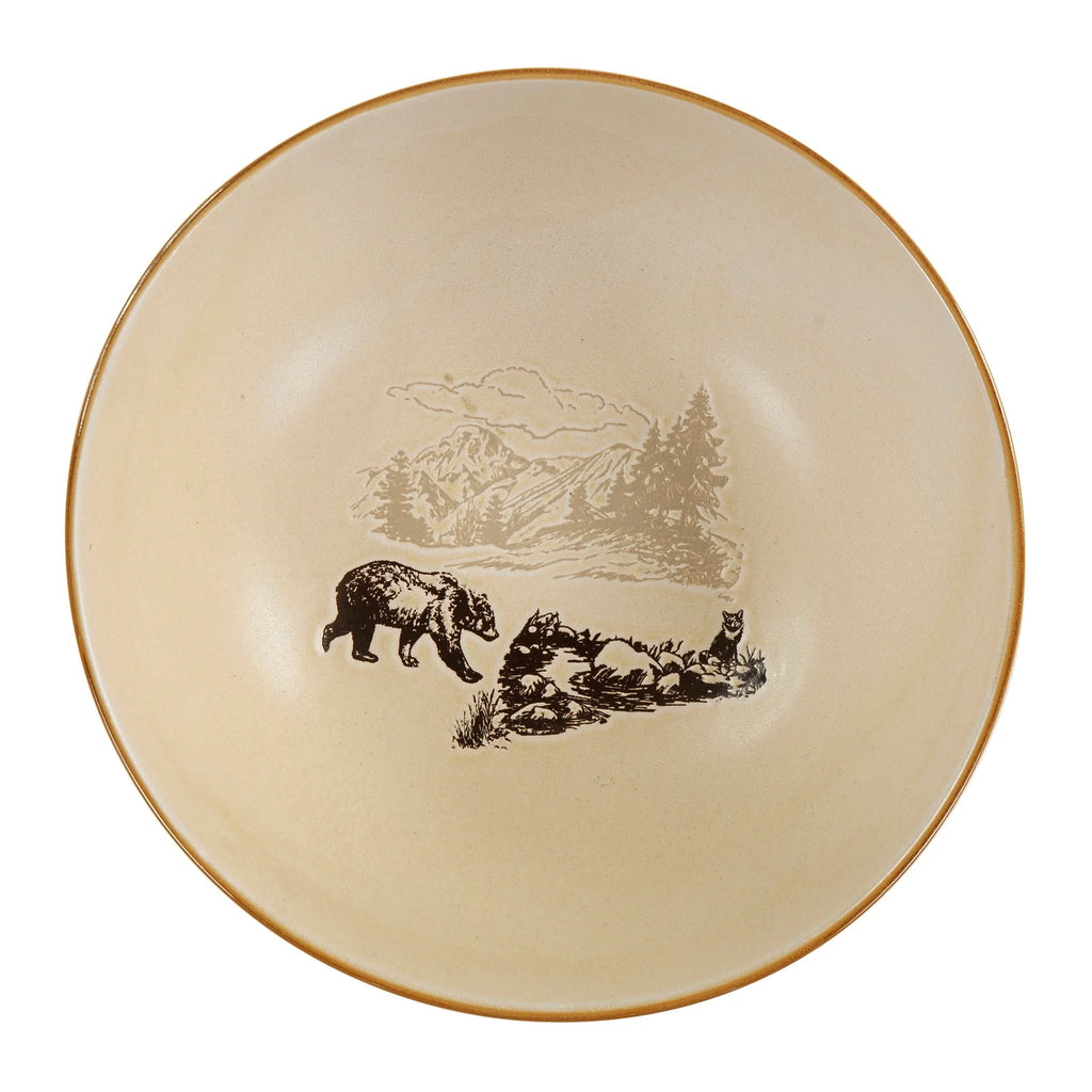 Mountain Pine Ceramic Serving Bowl - Your Western Decor