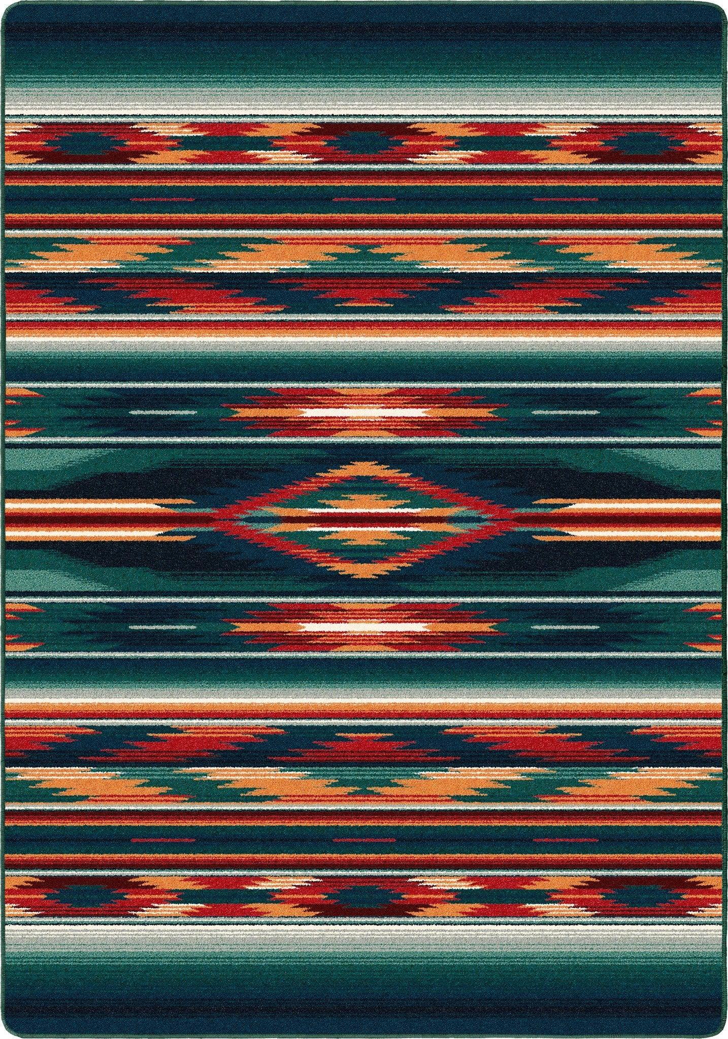 Multi Emerald Area Rugs & Runners - Rug made in the USA - Your Western Decor