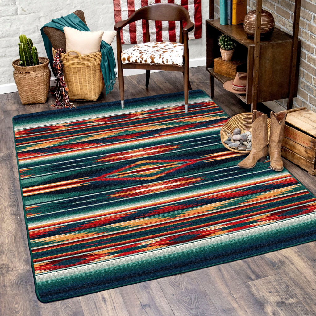 Multi Emerald Area Rugs & Runners - Rugs made in the USA - Your Western Decor