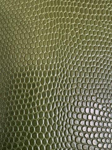 Naga Green Lizard Gem Upholstery Leather - Your Western Decor