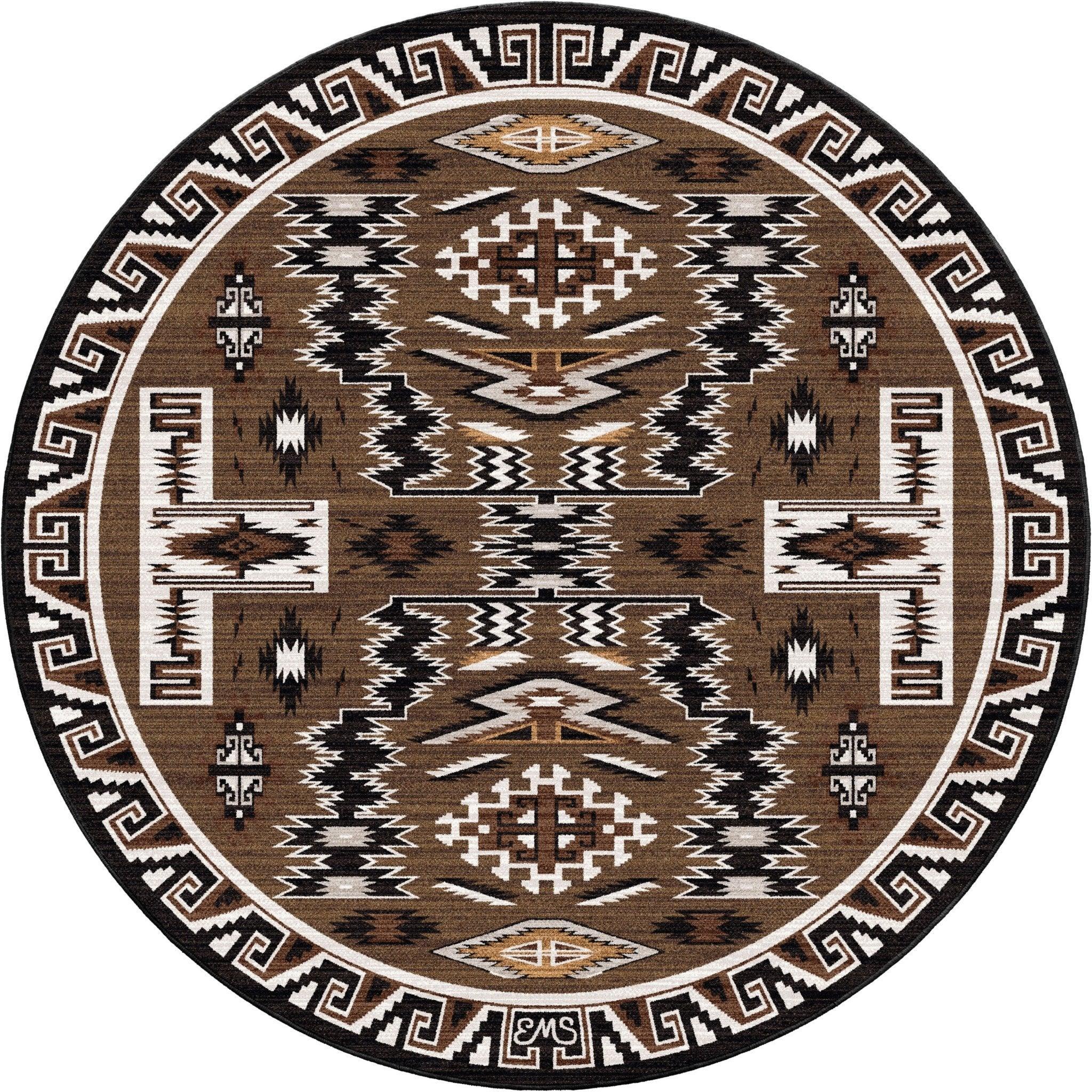 Natural Storm Rug Collection Round Rug - Your Western Decor