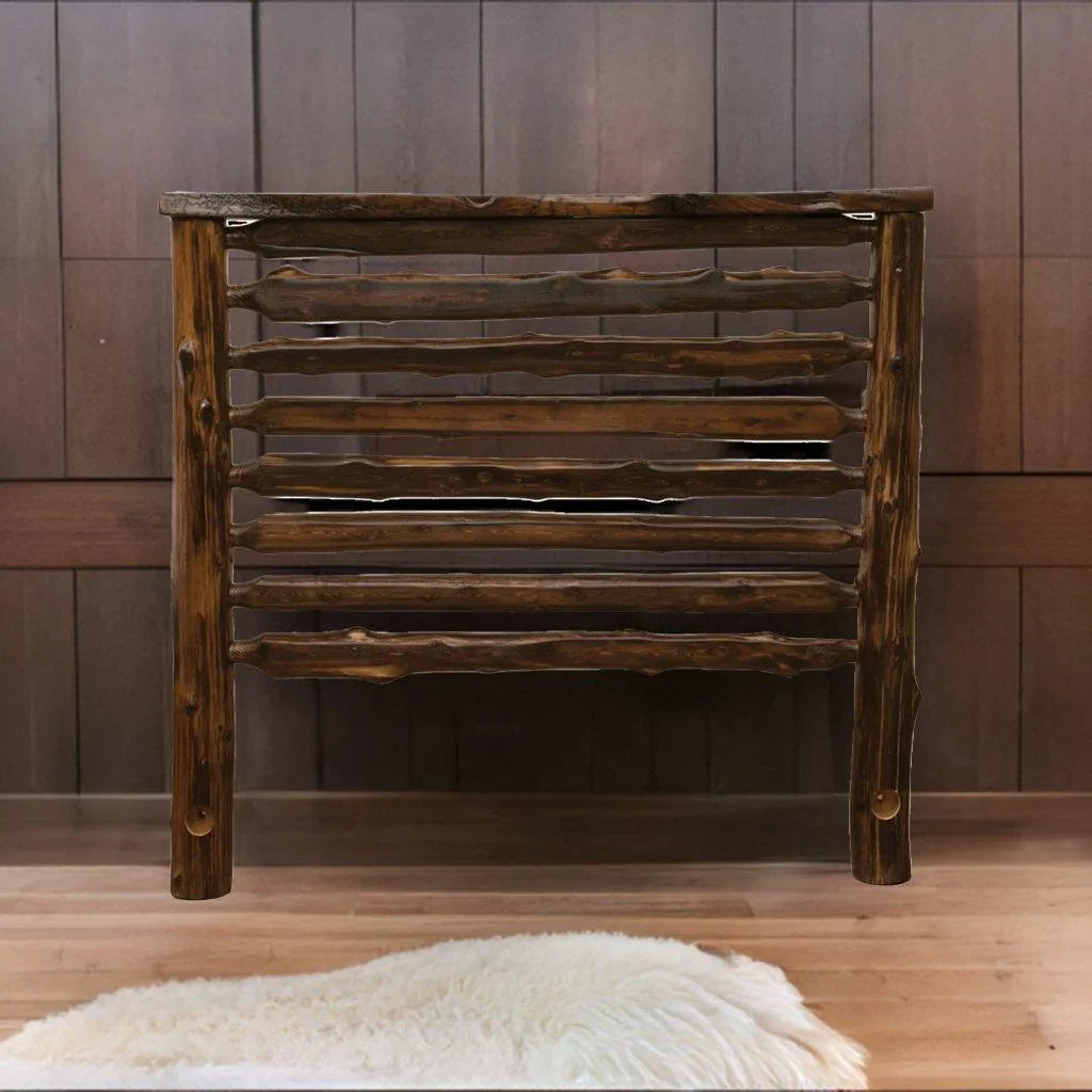 Handmade North Woods Log Headboard made in the USA - Your Western Decor
