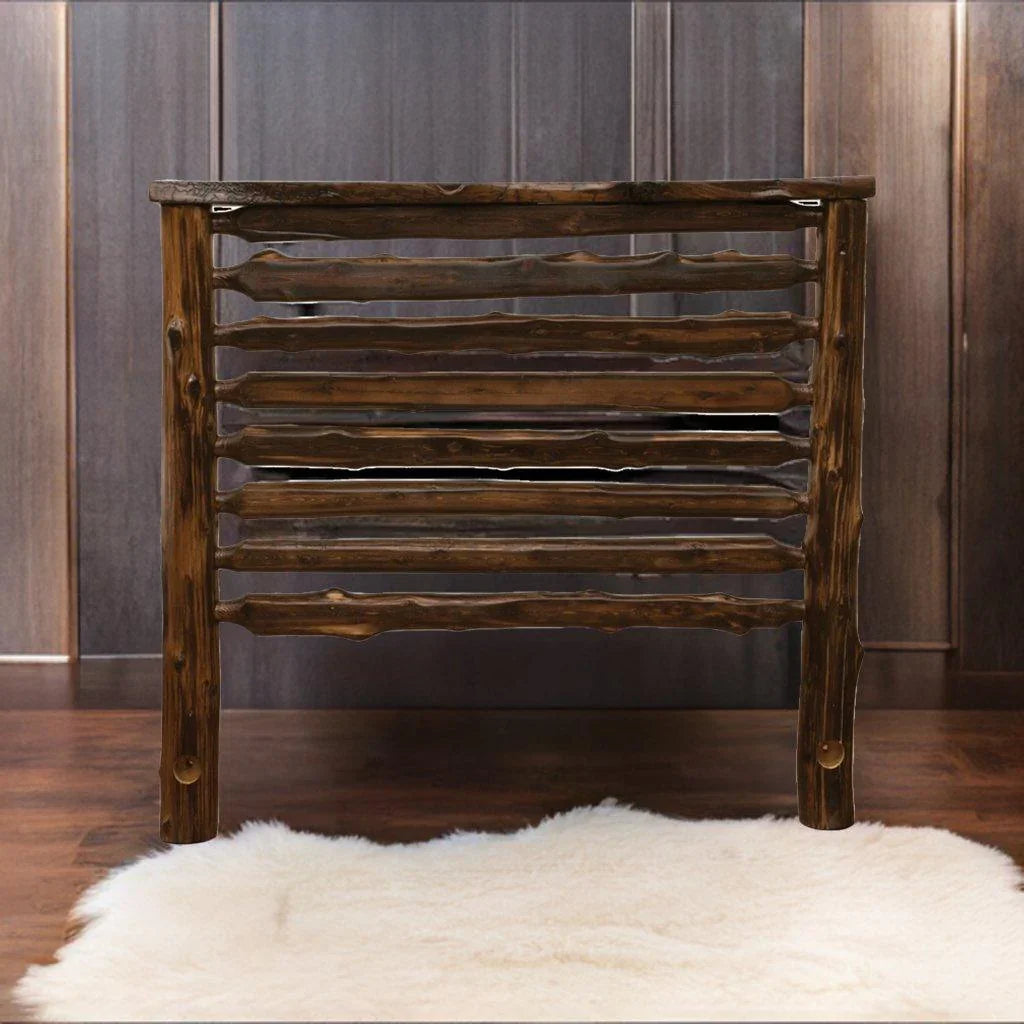 Handmade North Woods Log Headboard made in the USA - Your Western Decor