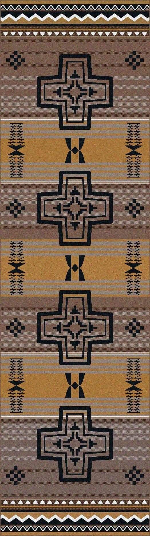 Brazos Arrows Southwestern Floor Runner - 2 Colors - Rugs made in the USA - Your Western Decor