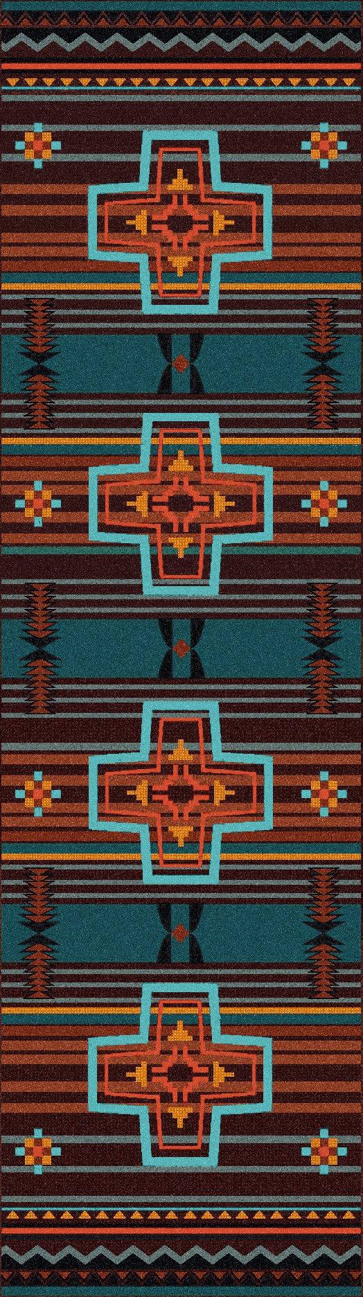 Brazos Arrows Southwestern Floor Runner - 2 Colors - Rugs made in the USA - Your Western Decor