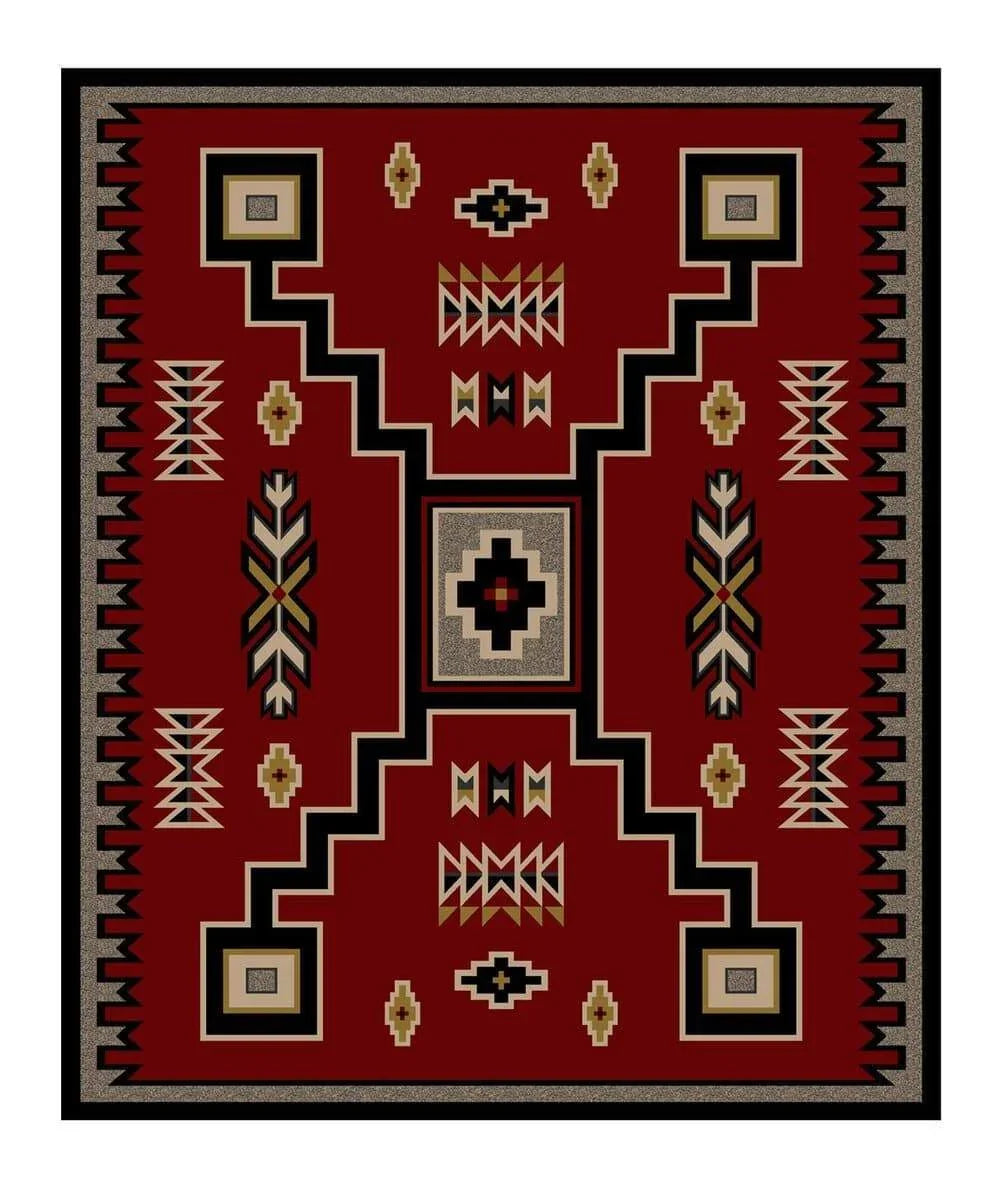 Old Crow Southwestern Area Rug 11x13 - made in the USA - Your Western Decor