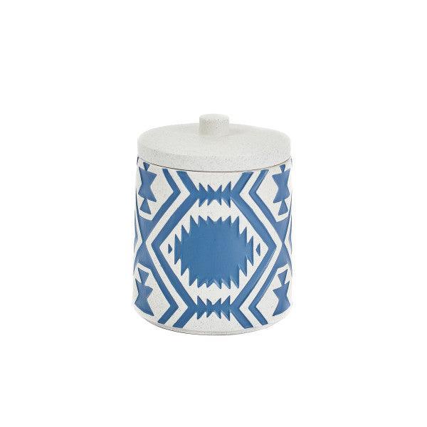 Pendleton Shifting Dunes Canister - Blue & White - Ceramic - Bath Accessories - Your Western Decor