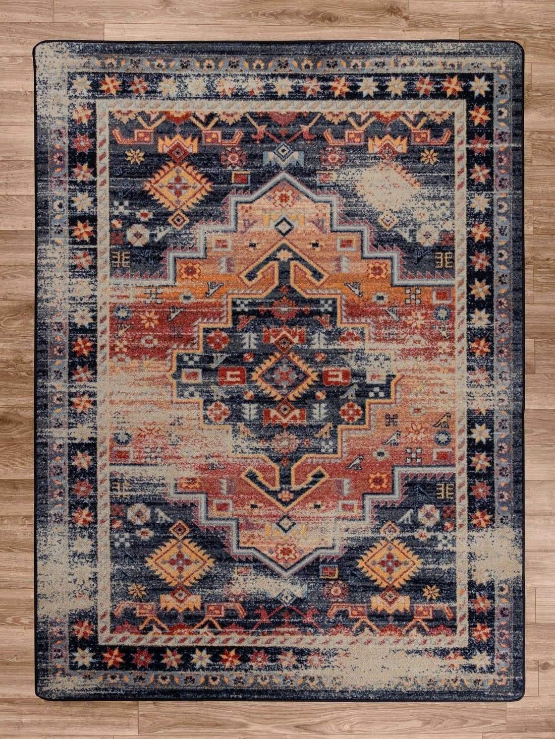 Persian Version Distressed Sunset Rugs - Your Western Decor, LLC