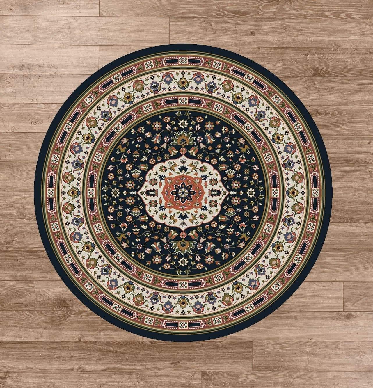 Zanza Gallant 8' Round Area Rug - Made in the USA - Your Western Decor, LLC