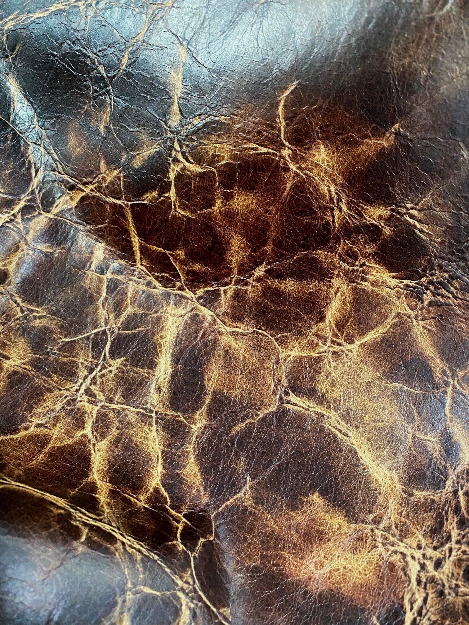 Revenant Mountain Range Cracked look artisan upholstery leather - Your Western Decor