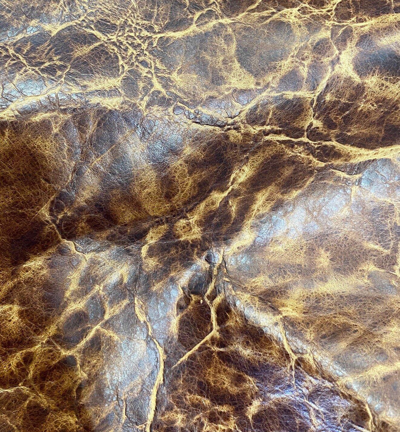 Revenant Royal Brick Leather with distressed crackled look - Your Western Decor