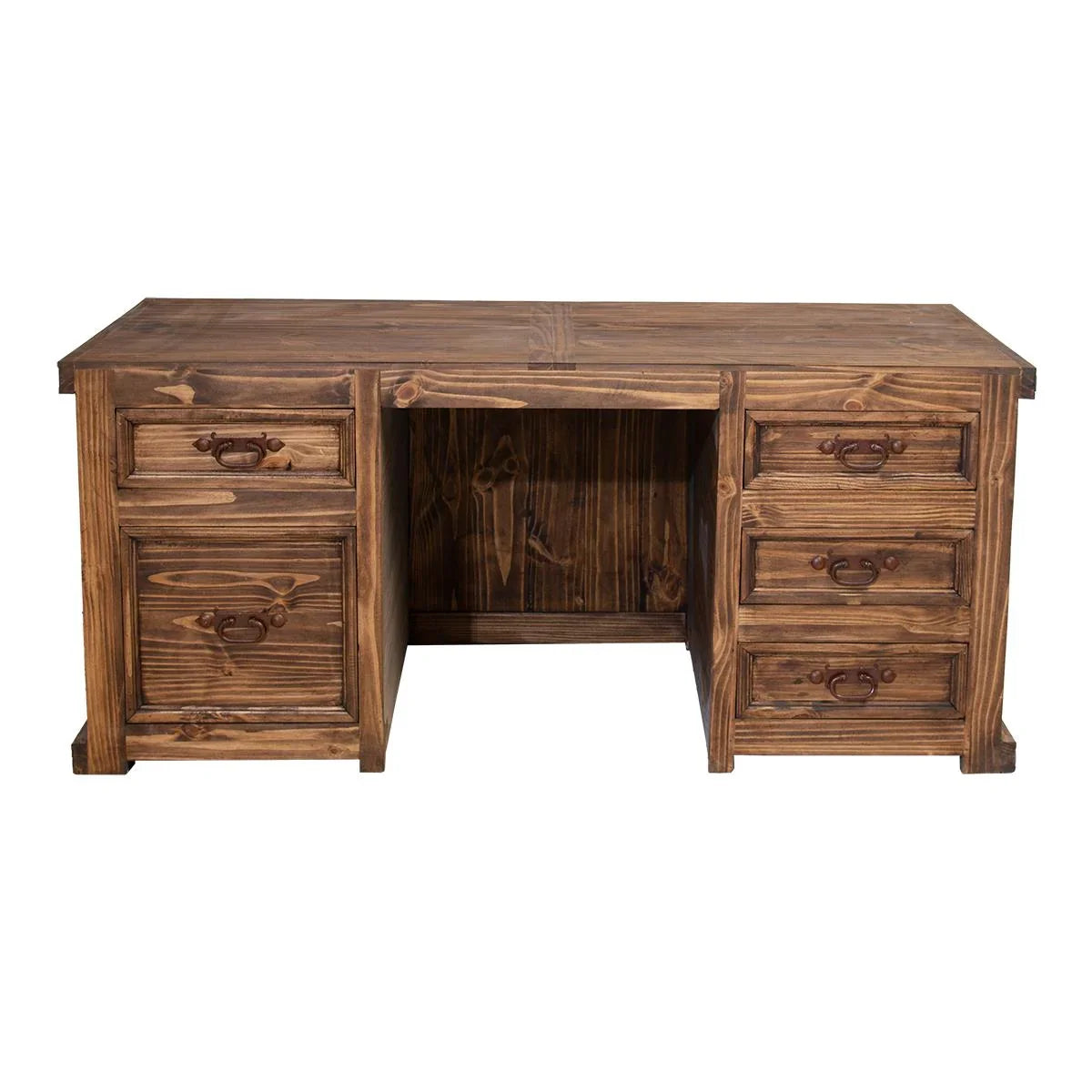 Rustic Executive Reclaimed Office Desk - Your Western Decor