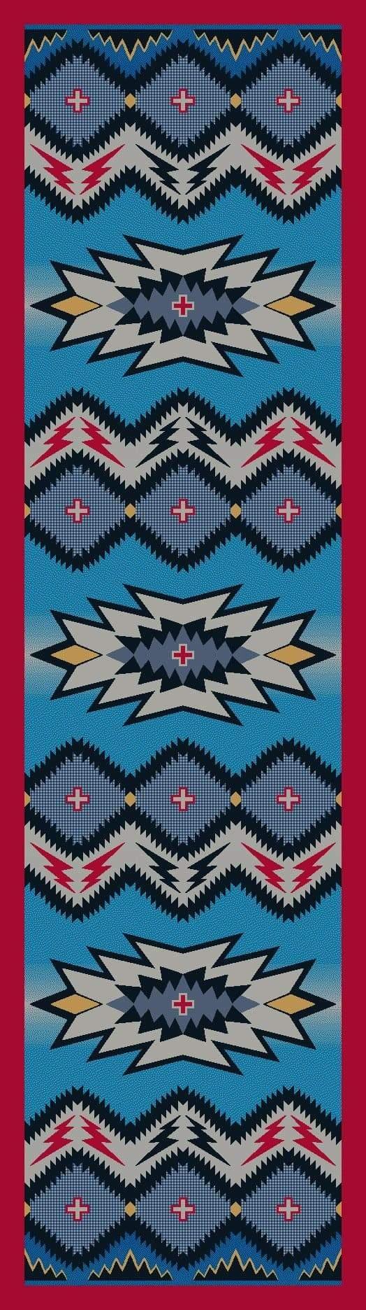 Southwest Denim Floor Runner - Made in the USA - Your Western Decor